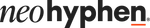 Neo Hyphen Logo in the colour charcoal and orange.